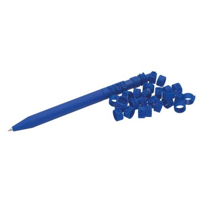 Zseléstoll, nyomógombos, kirakós, 2 db, WEDO "Letter Pen Puzzle", kék