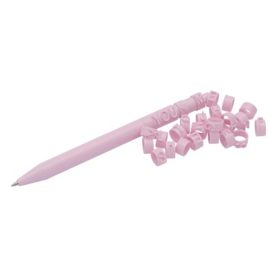Zseléstoll, nyomógombos, kirakós, 2 db, WEDO "Letter Pen Puzzle", rózsaszín