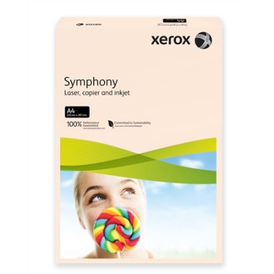 Másolópapír, színes, A4, 80 g, XEROX "Symphony", lazac (pasztell)