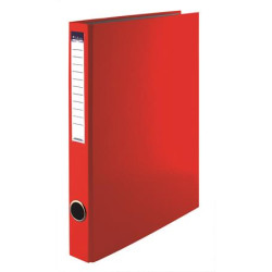 Gyűrűs könyv, 2 gyűrű, 35 mm, A4, PP/karton, VICTORIA, piros
