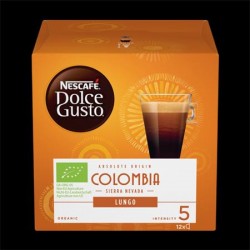 Kávékapszula, 12 db, NESCAFÉ "Dolce Gusto Lungo Colombia"