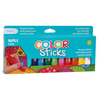 Tempera stift készlet, APLI "Kids", 12 különböző szín