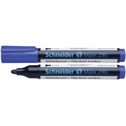 Tábla- és flipchart marker, 2-3 mm, kúpos, SCHNEIDER "Maxx 290", kék